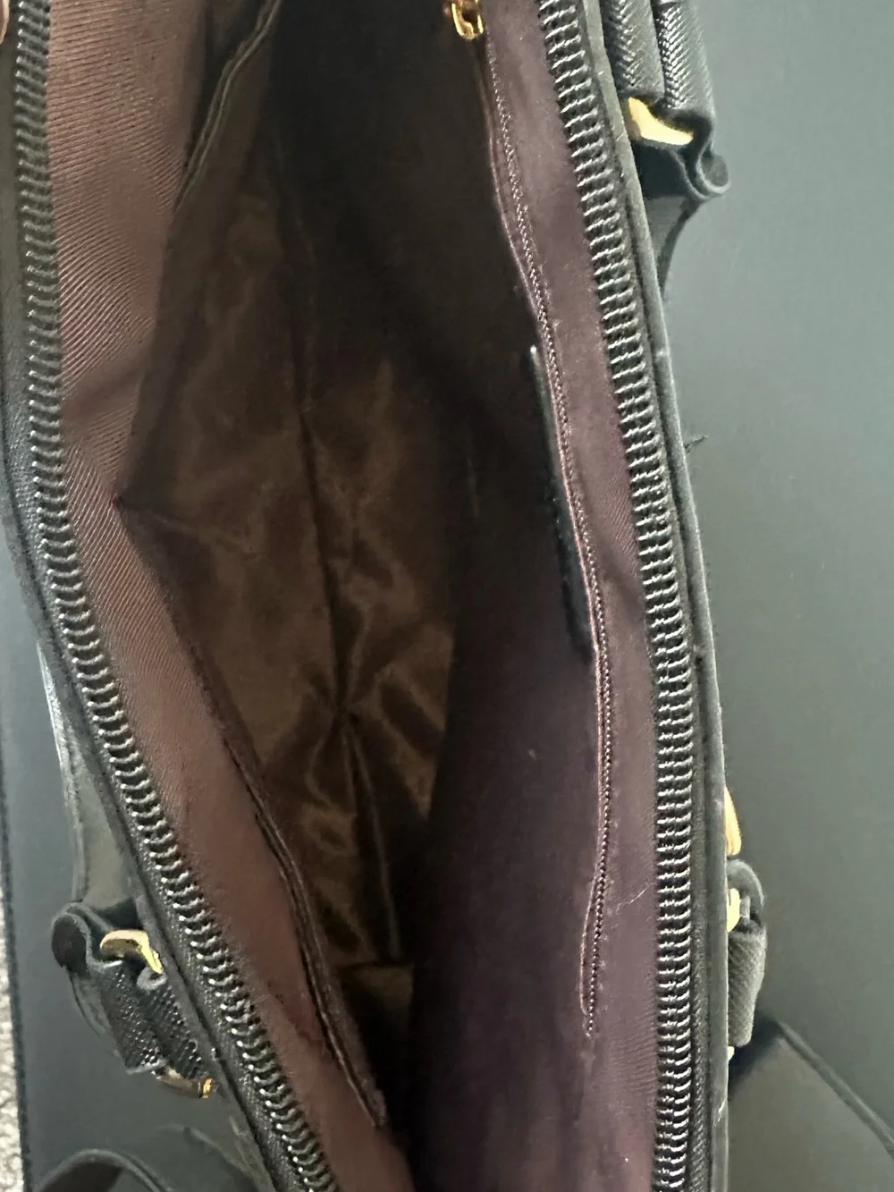 Black Dome Satchel Handbag